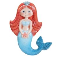 MB1531 Mermaid Wall Plaque Paint Your Own Pottery Bisqueware (1)