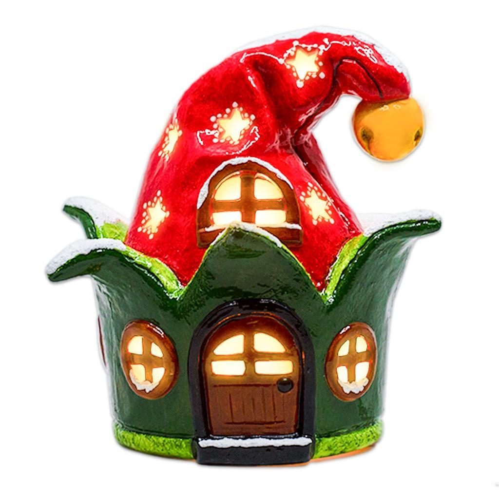 Elf House Lantern Ceramic Blank Bisqueware PYOP