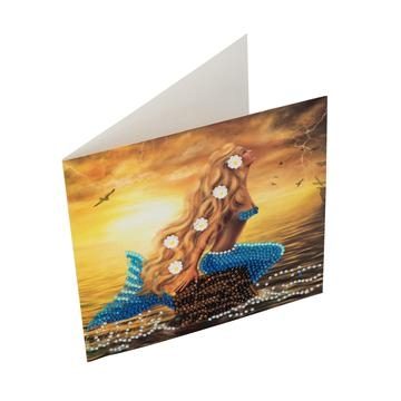 Mermaid Dreams Crystal Art Card Kit card