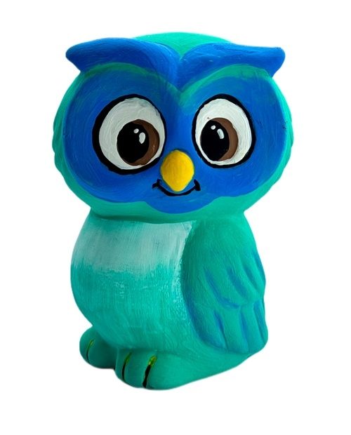 C-7052 Owl Cutie- Bisqueware Paint Your Own Pottery Collectible PYOP Ceramic Blanks