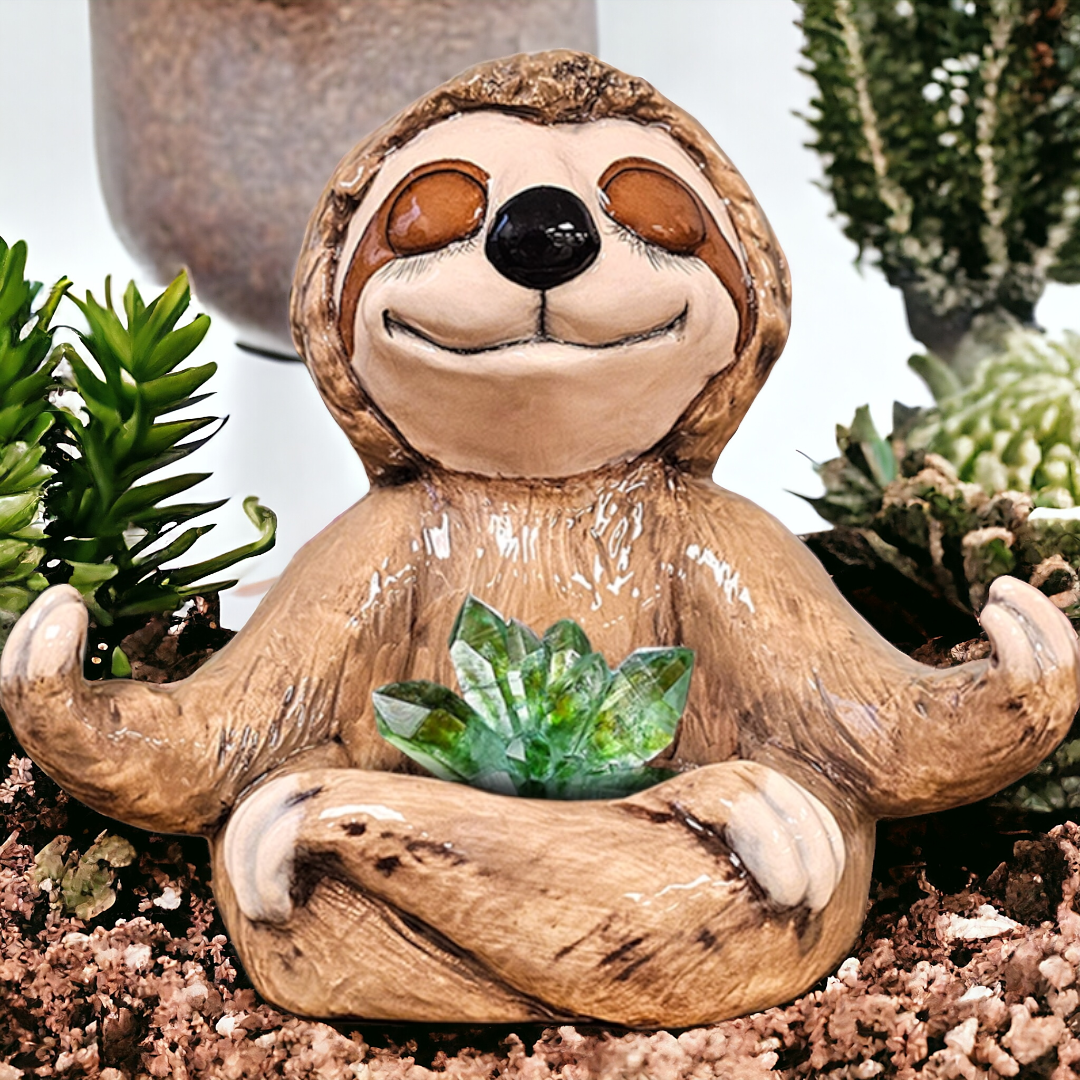 Meditating Sloth- Paint Your Own Pottery Ceramic Blank Bisqueware