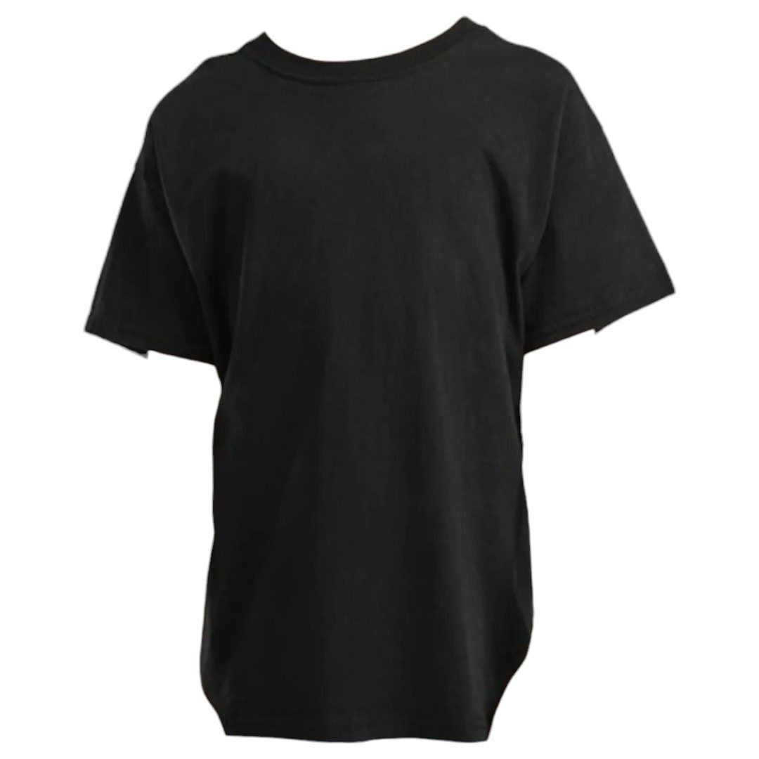 Kids Black T-Shirt for Fabric Decoration and Tie Dye