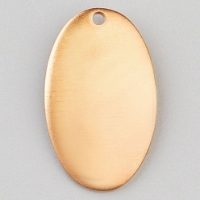 9920532 Oval Drop Copper Pendant- Enamelling Accessories