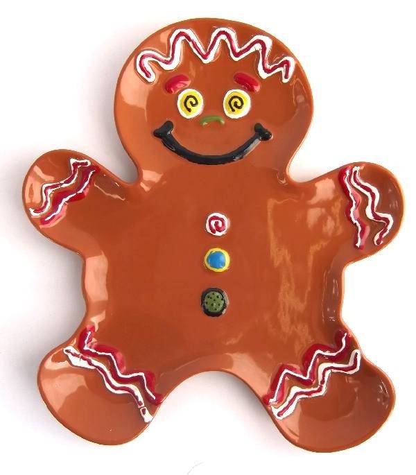 Gingerbread Plate Paint Your Own Pottery Ceramic Blank Bisqueware