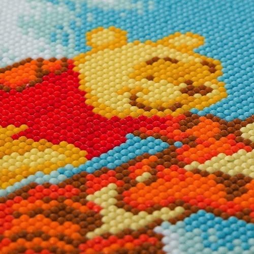 CAK-DNY702M Pooh and Tigger - Disney Crystal Art Canvas Kit 30 x 30cm completed