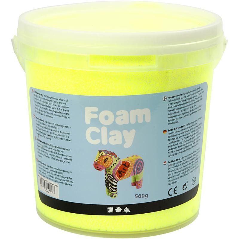 ch78829 Neon Yellow Foam Clay 560g