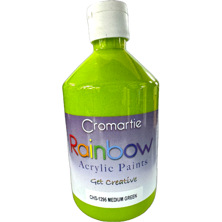 Medium Green- Cromartie Rainbow Acrylic Paint 500ml