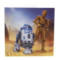 R2-D2 & C-3PO- Crystal Art Card Kit 18x18cm