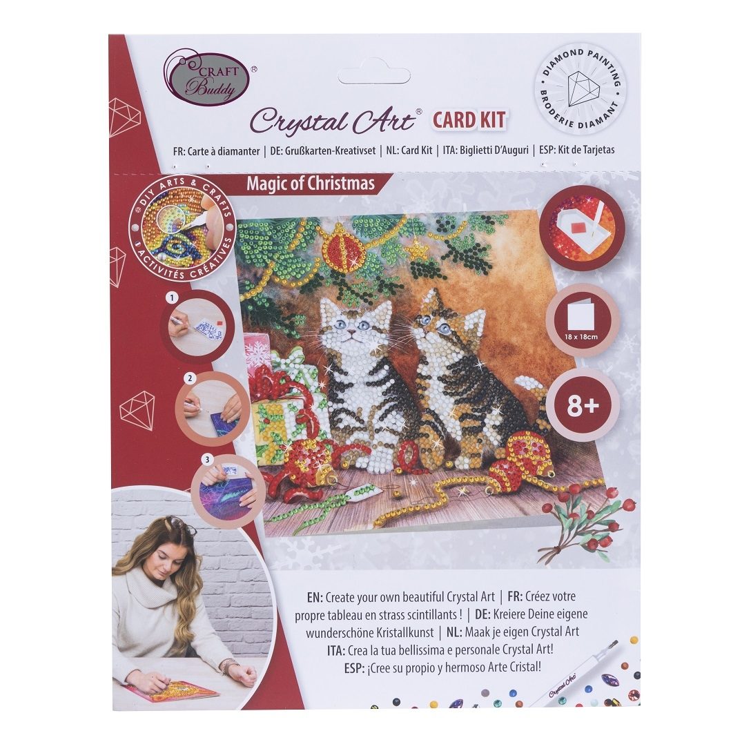 CCK-XM136 Magic of Christmas- Crystal Art Card Craft Kit packaging