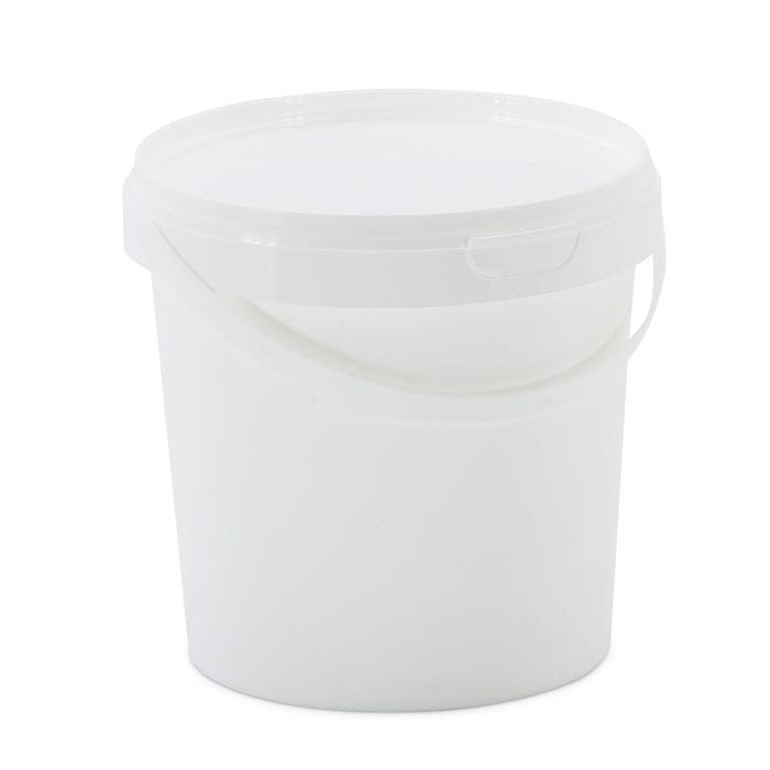White Tub 1.180ml with Handle & Lid