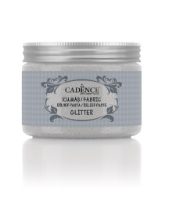 Silver Glitter Relief Fabric Paste 150ml