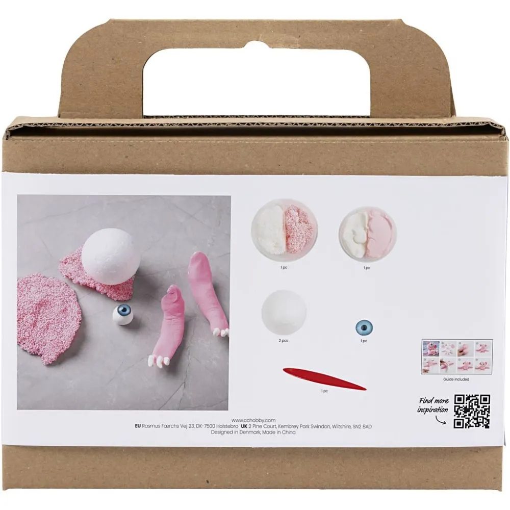 Mini Craft Kit Modelling, light pink, Monster Sally, 1 pack