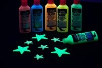 Dimensional 3D Fabric Paint - Glow in the Dark (6 pack)