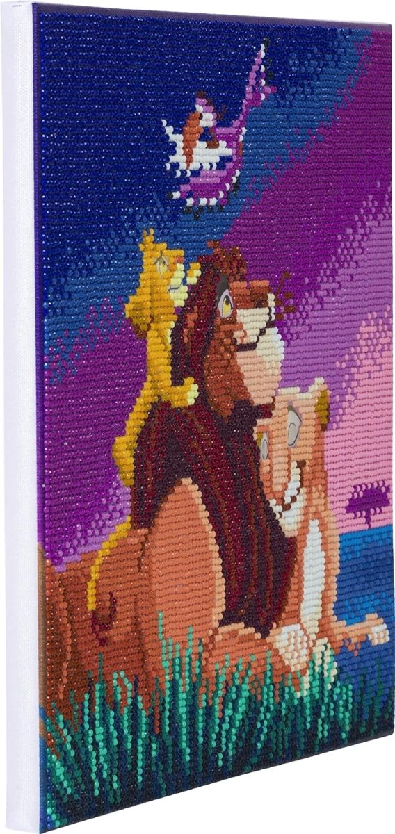 Lion King Family - Crystal Art Kit 30 x 30cm