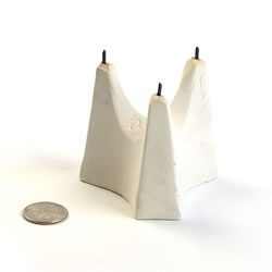 Potters Ceramic 12 Point Star Stilt For Ceramic Hobbyists Pkg/3 Schools And Institutions Has 6 Inches Between The Outside Pins 