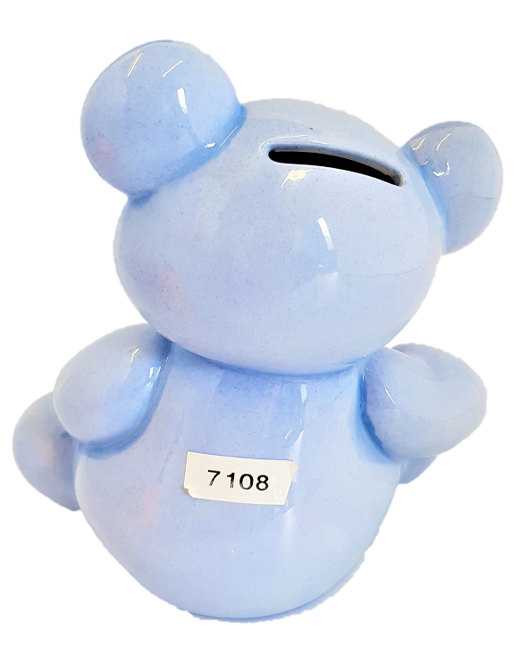 7108 Teddy Bear Bank reverse