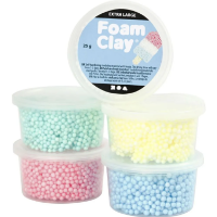 Foam Clay (Extra Large Beads) Asstd 5 x 25g