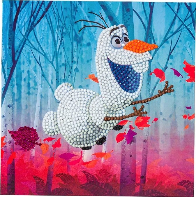 CCK-DNY801 Floating Olaf, Disney Crystal Art Card Kit (full card)