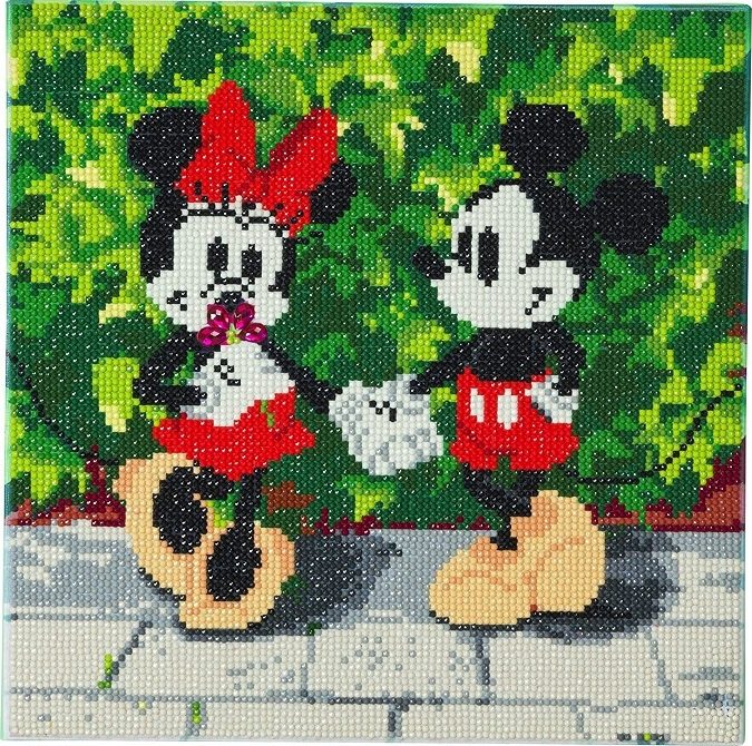 Minnie and Mickey - Crystal Art Canvas Kit 30cm