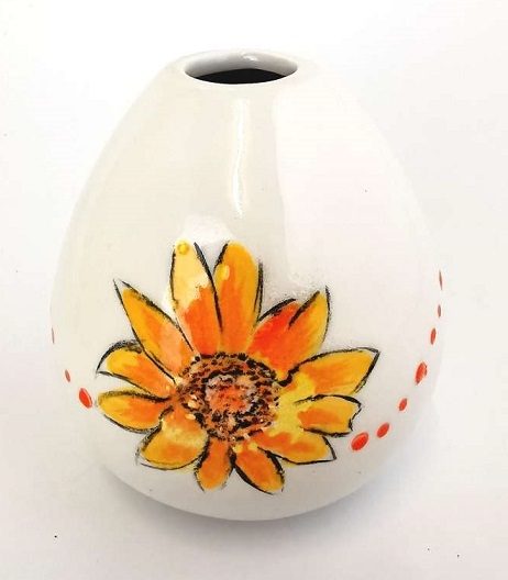 4182 Drop Bud Vase- Unpainted Paint Your Own Pottery Ceramic Bisque Blank