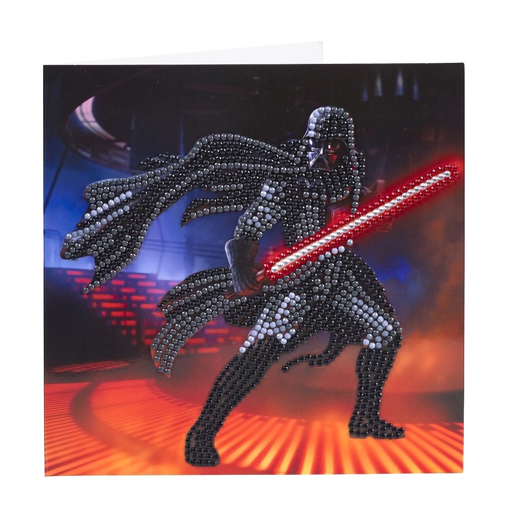 Darth Vader-  Crystal Art Card Kit 18x18cm