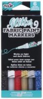 38471 Glitter Fabric Markers by Tulip