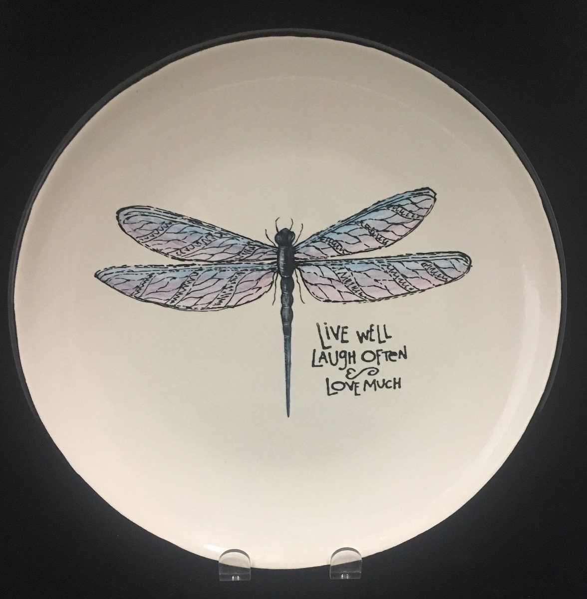 Dragonfly on Coupe Plate