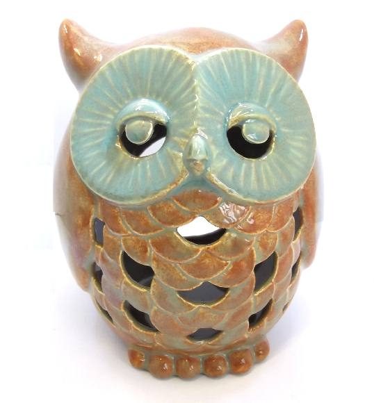 5143 Owl Lantern - Paint Your Own Pottery Ceramic Bisque Blank
