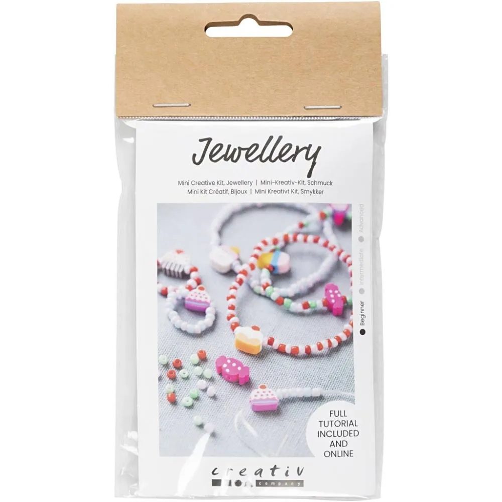 CH970864 Mini Craft Jewellery Kit, Elastic Bracelet and Ring