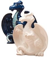 7097 Dragon Figurine in blue