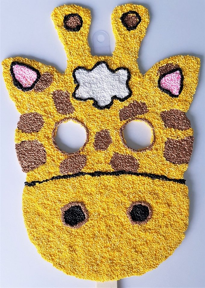 Giraffe Mask in Foam Clay
