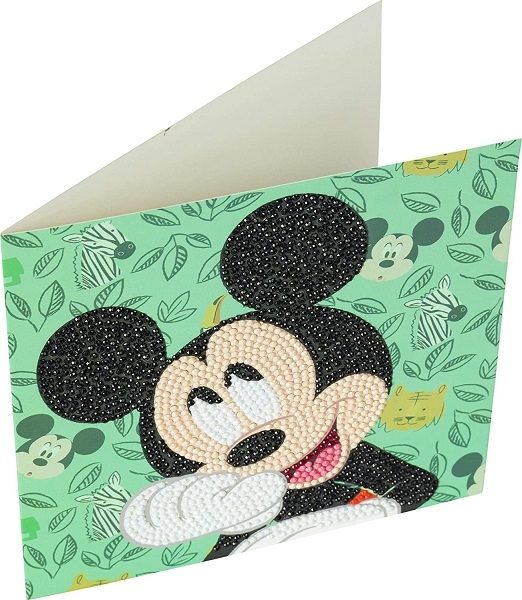Happy Mickey - Crystal Art Card Kit 18cm