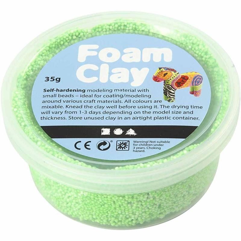 ch78927 Neon Green Foam Clay 35g