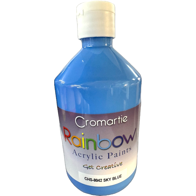 Sky Blue-  Cromartie Rainbow Acrylic Paint 500ml
