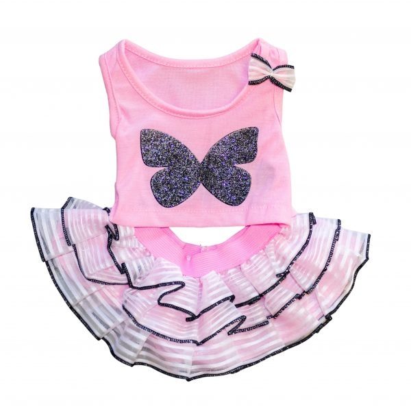 Butterfly Top with Tutu Skirt (Fits Teddytastic 16 Inch Bears)