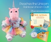 Peaches the Unicorn, Rainbow Outfit & Sound Box