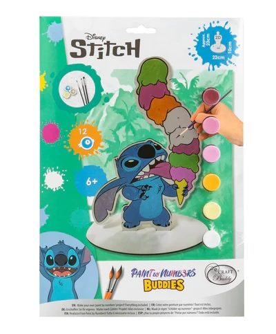 PBNBUD-DNY002 Stitch Paint by Numbers Buddy Kit- Packaging