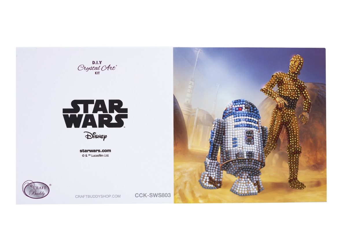 R2-D2 & C-3PO- Crystal Art Card Kit 18x18cm