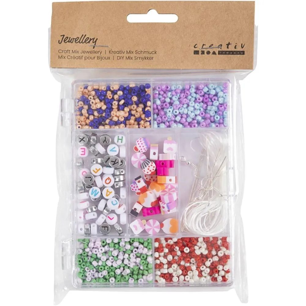 CH977620 Mini Craft Mix Jewellery, Candy Mix Pastel Colours Packaging