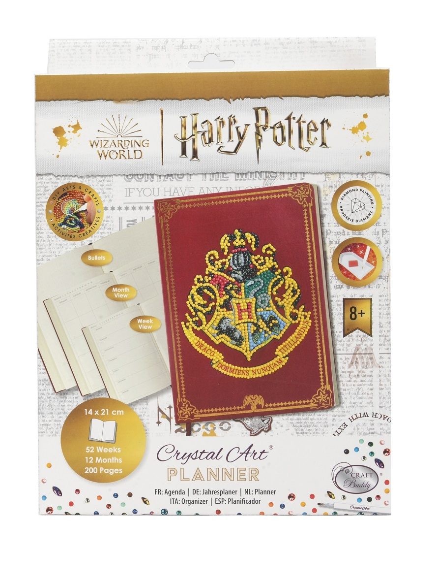 Hogwarts Crest- Harry Potter Crystal Art Journal Set