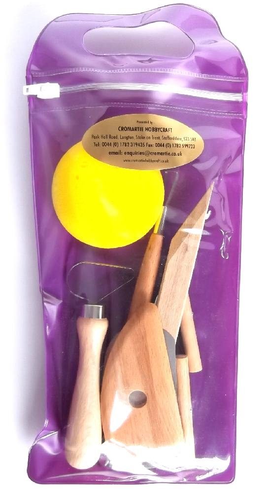 CH6051C Potters Clay Tool Pack in package