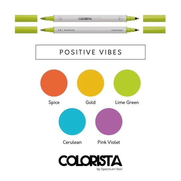 Positive Vibes - Colouring Kit (12 pc)