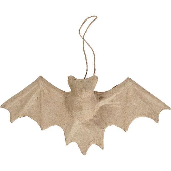 Bat - Papier Mache Hanging Ornament 22cm W