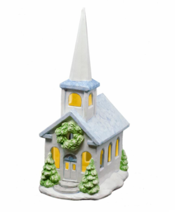 Holiday Village Church Lantern