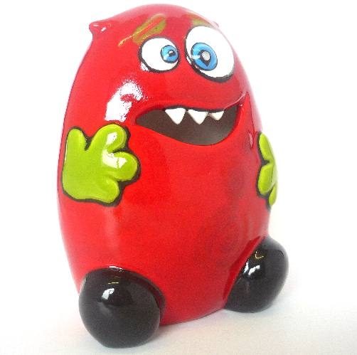 7324 Benjamin the Hungry Monster Bisque Money Bank