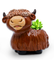 5432 Highland Cow Planter Bisqueware Ceramic Blank Paint Your Own Pottery