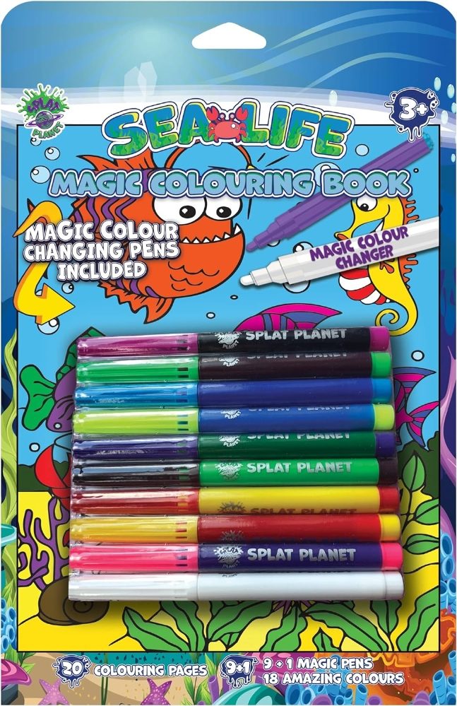 Sealife Magic Colouring Book and Pens - Cromartie Hobbycraft Limited