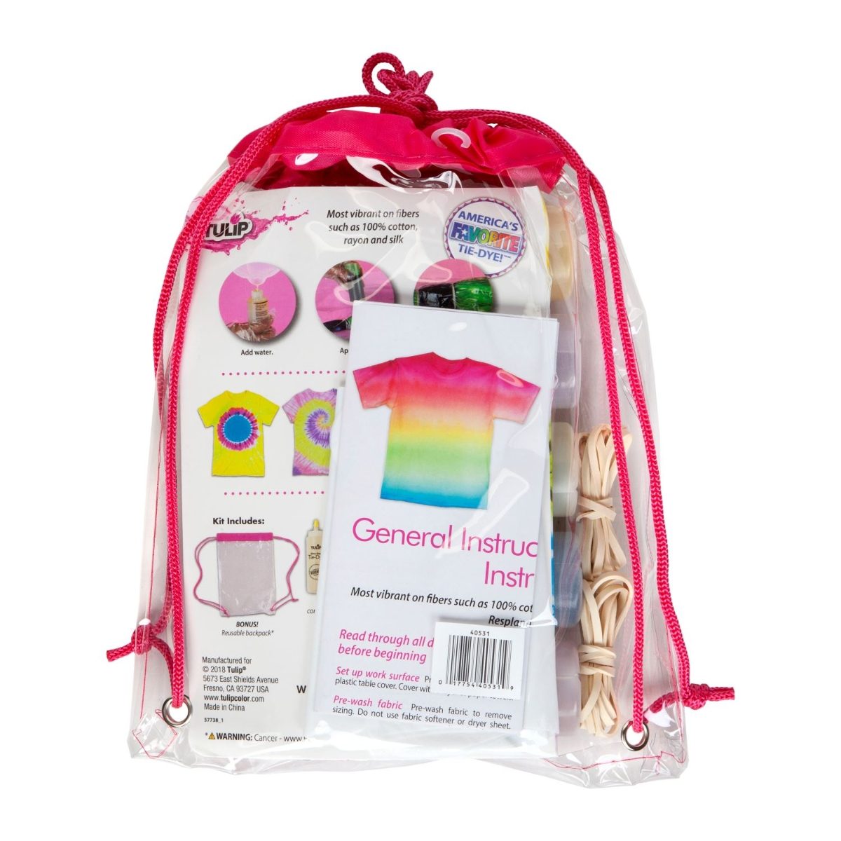 Neon Tie Dye Backpack Kit