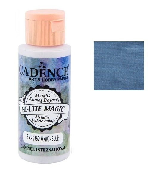 Blue Hi-Lite Magic Metallic Fabric Paint 59ml