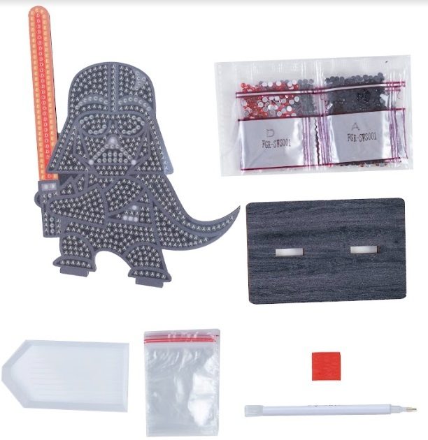 Darth Vader- Star Wars Crystal Art Buddy Kit 11x8cm approx